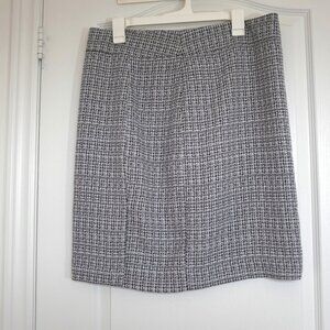 Tahari Arthur s. levine black and white tweed skirt size 12